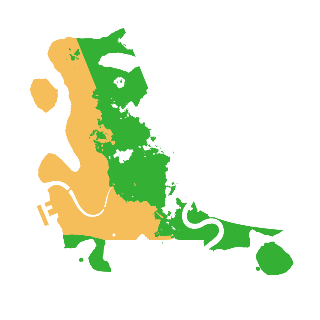 Biome Rust Map: Procedural Map, Size: 3000, Seed: 34994907