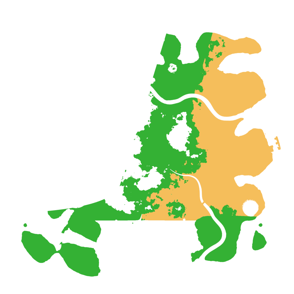 Biome Rust Map: Procedural Map, Size: 3300, Seed: 1988342089