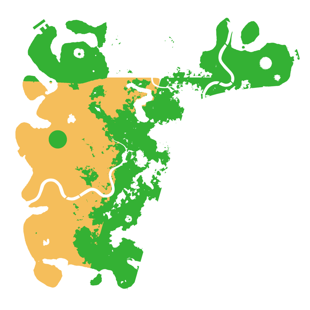 Biome Rust Map: Procedural Map, Size: 4500, Seed: 38741355
