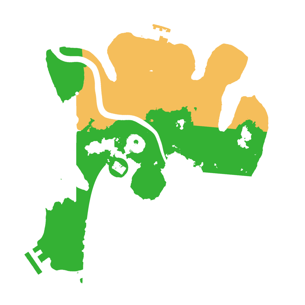 Biome Rust Map: Procedural Map, Size: 2500, Seed: 86578