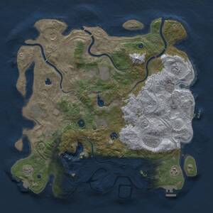 Thumbnail Rust Map: Procedural Map, Size: 4250, Seed: 957047497, 16 Monuments