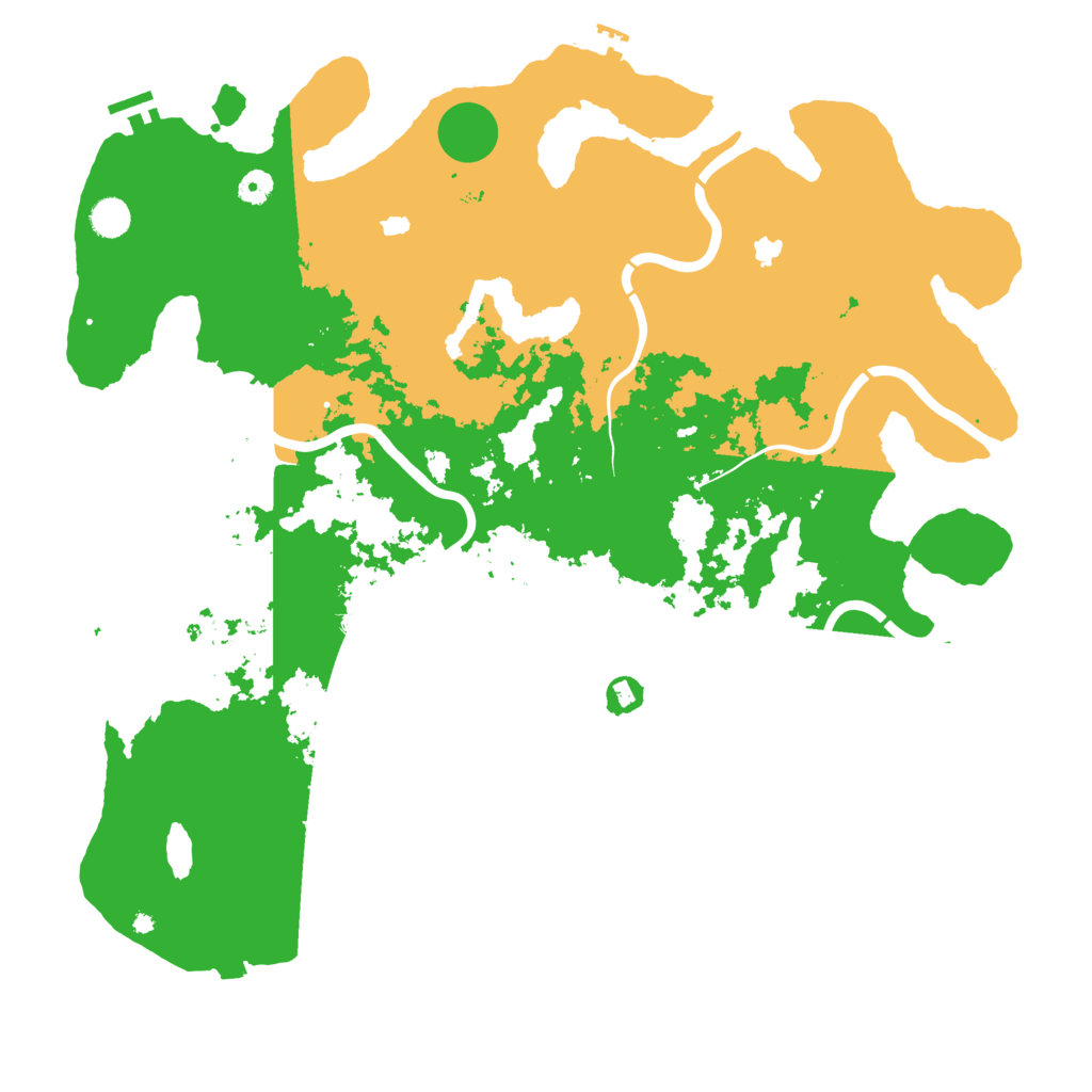 Biome Rust Map: Procedural Map, Size: 4800, Seed: 30526