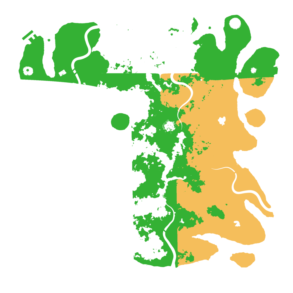 Biome Rust Map: Procedural Map, Size: 4550, Seed: 12393271