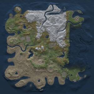Thumbnail Rust Map: Procedural Map, Size: 4500, Seed: 503787285, 16 Monuments