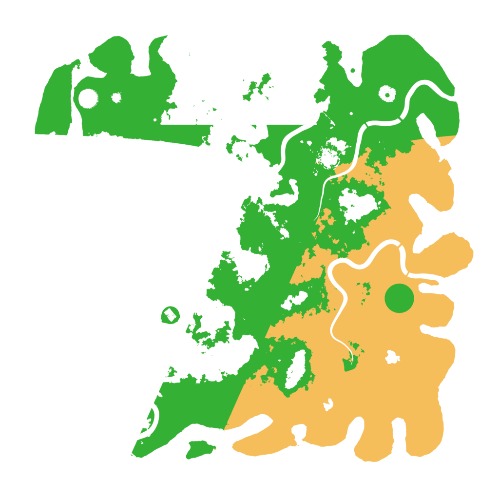 Biome Rust Map: Procedural Map, Size: 4500, Seed: 46863164