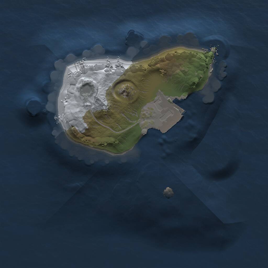 Rust Map: Procedural Map, Size: 1000, Seed: 1138499018, 1 Monuments