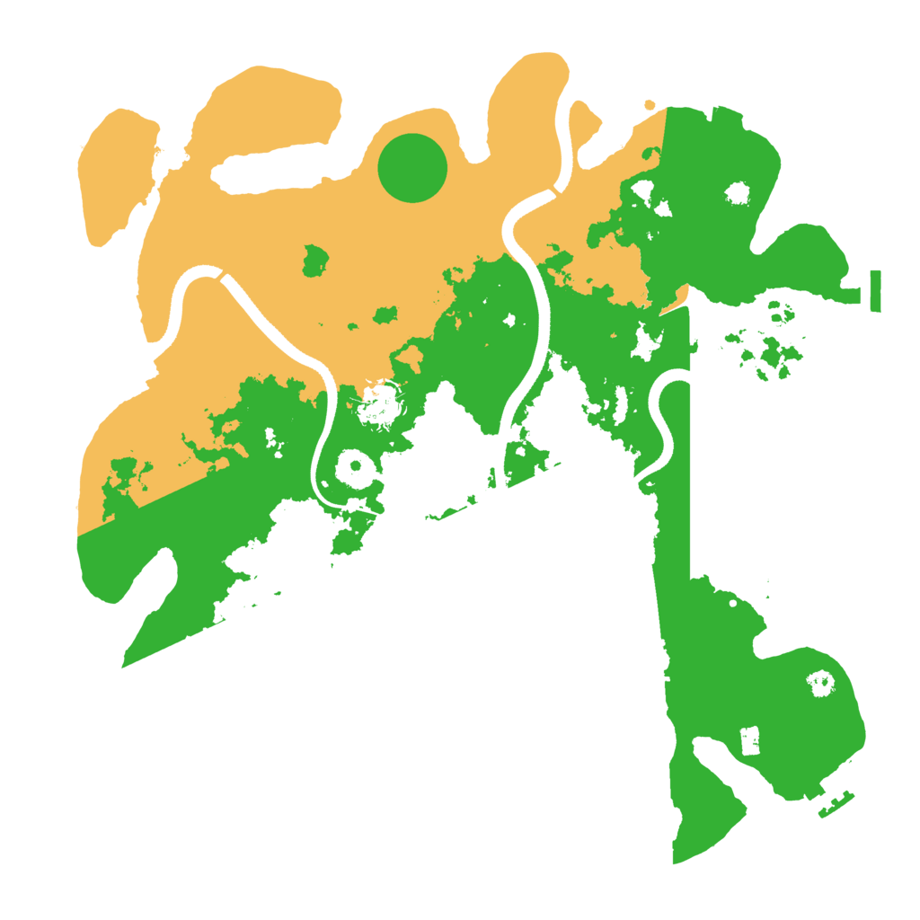 Biome Rust Map: Procedural Map, Size: 3500, Seed: 375607204