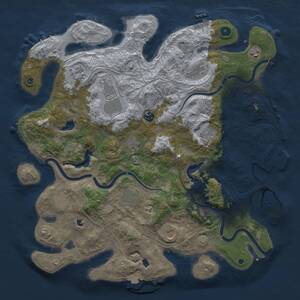 Thumbnail Rust Map: Procedural Map, Size: 4500, Seed: 404244423, 17 Monuments