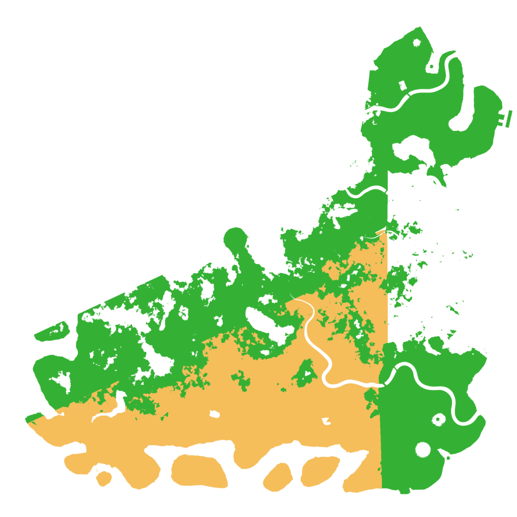 Biome Rust Map: Procedural Map, Size: 6000, Seed: 78452