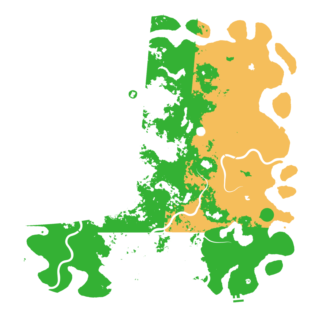 Biome Rust Map: Procedural Map, Size: 6000, Seed: 594651153