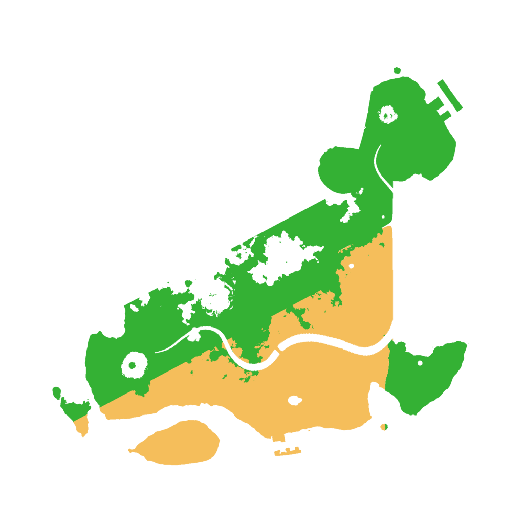 Biome Rust Map: Procedural Map, Size: 3000, Seed: 1230737610