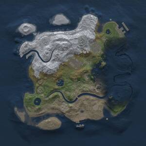Thumbnail Rust Map: Procedural Map, Size: 3000, Seed: 1230737610, 10 Monuments