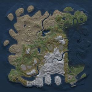 Thumbnail Rust Map: Procedural Map, Size: 4250, Seed: 2016129845, 15 Monuments