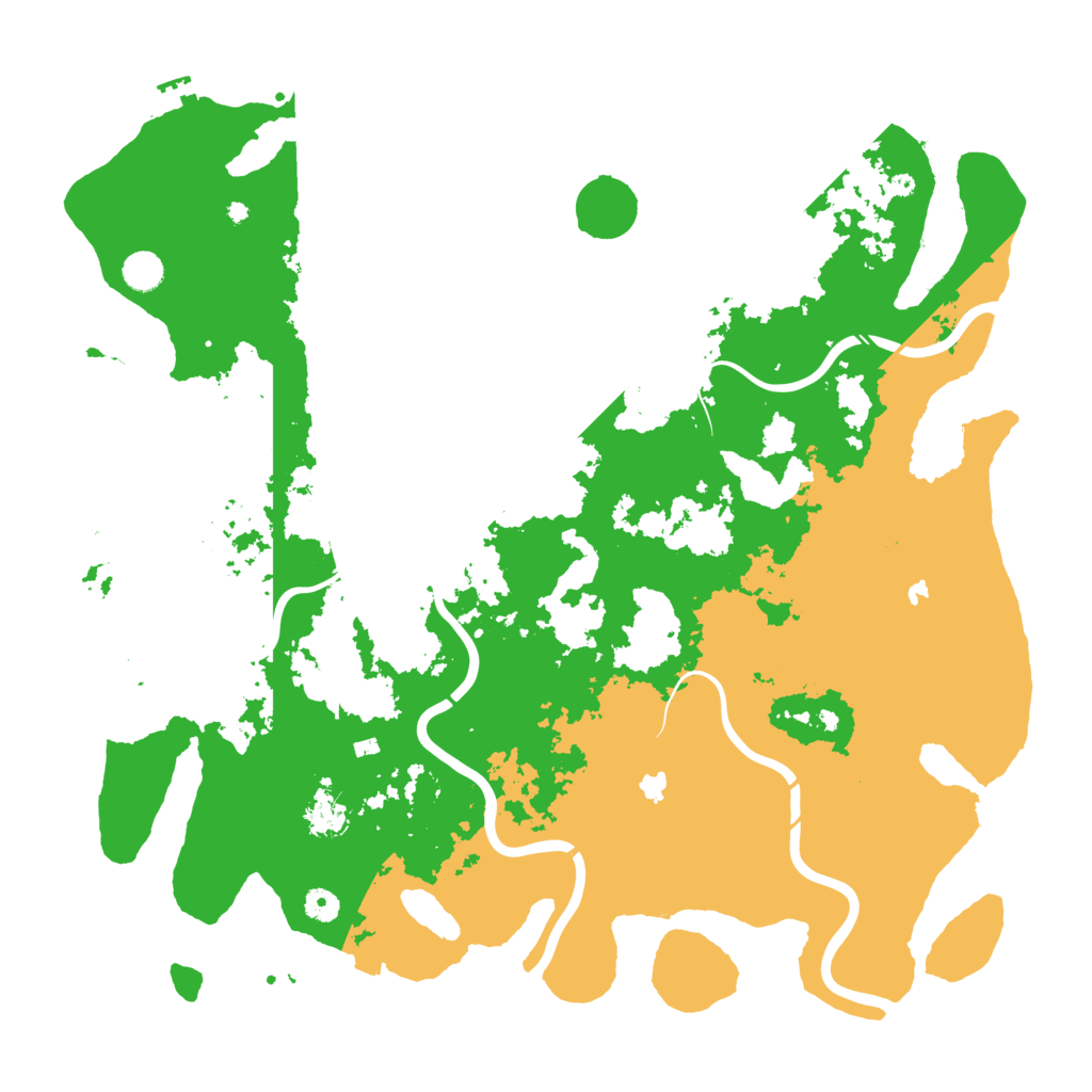 Biome Rust Map: Procedural Map, Size: 4800, Seed: 2000