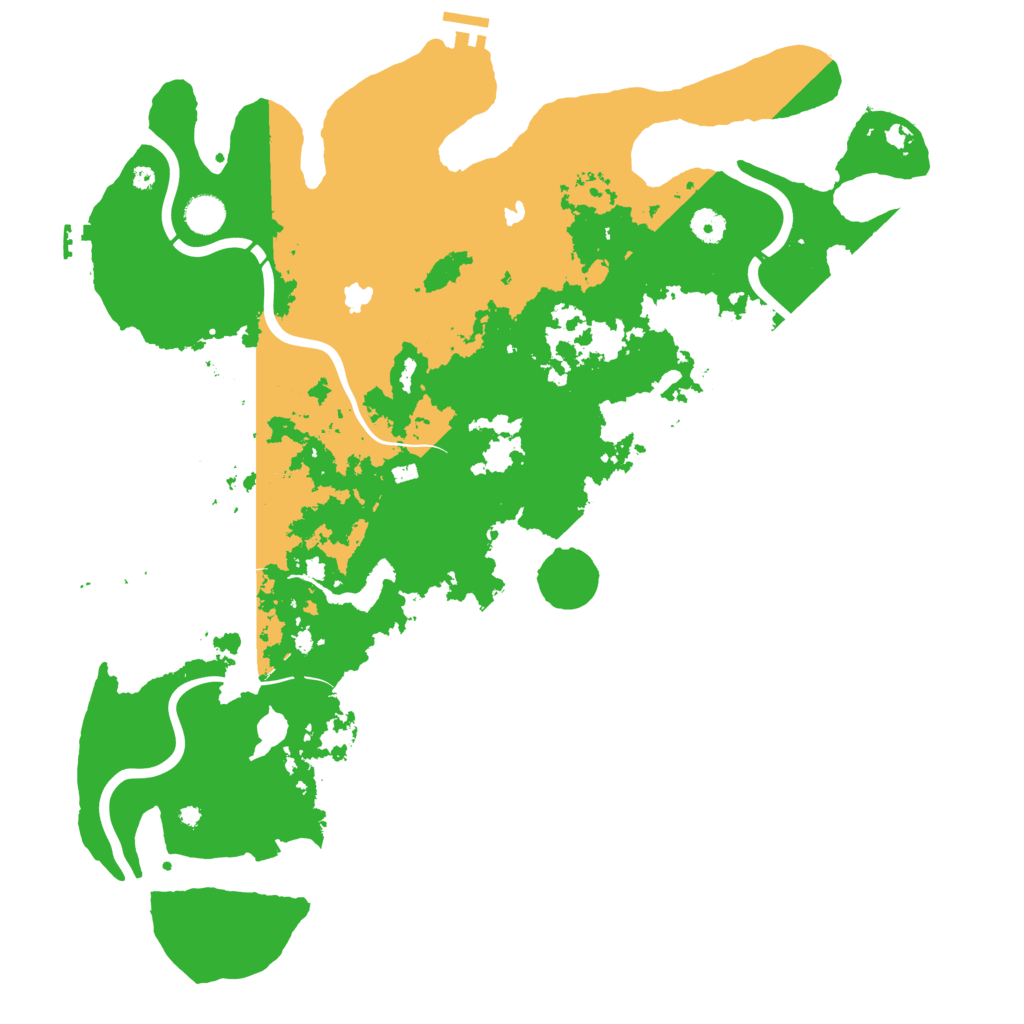 Biome Rust Map: Procedural Map, Size: 4500, Seed: 32688913