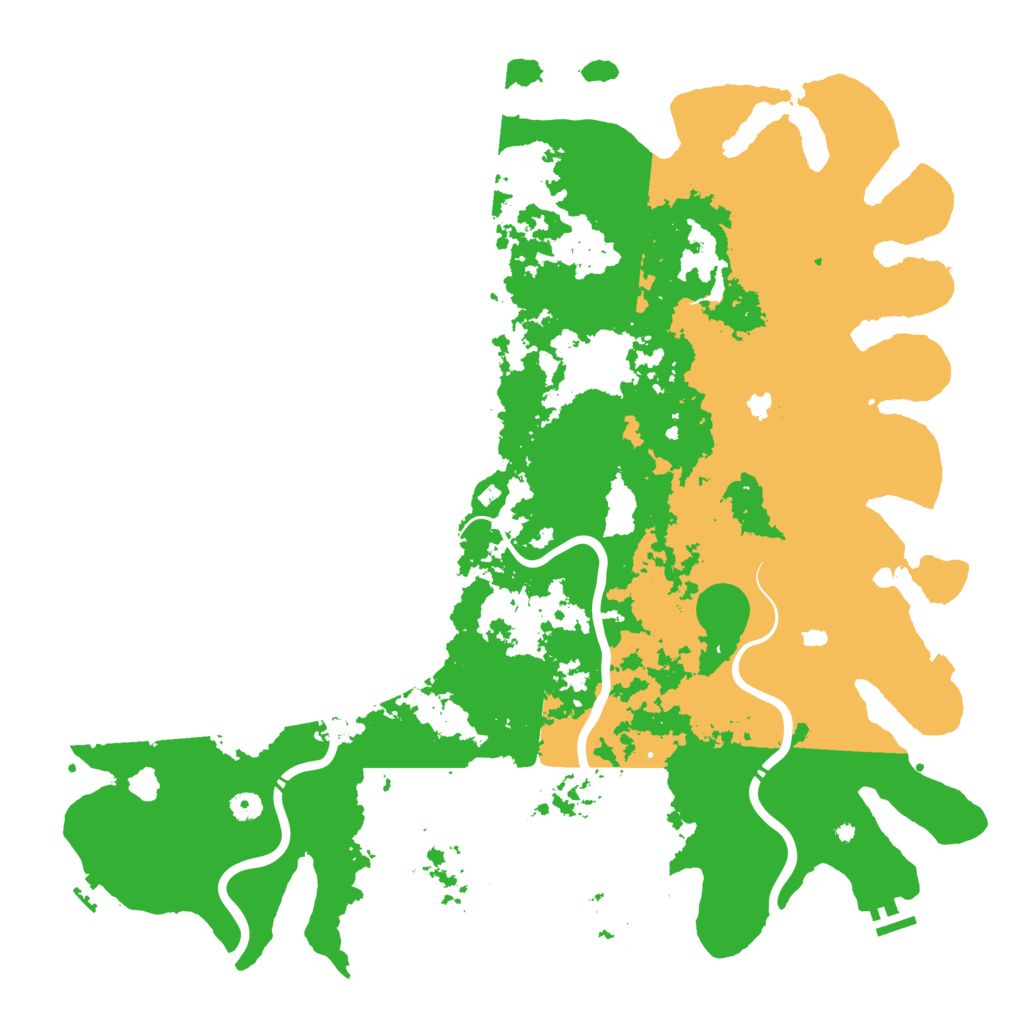 Biome Rust Map: Procedural Map, Size: 5054, Seed: 14523
