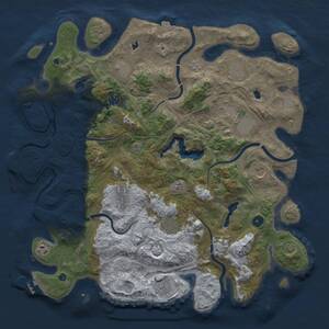 Thumbnail Rust Map: Procedural Map, Size: 4500, Seed: 1095093940, 16 Monuments
