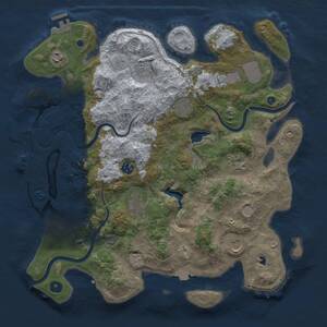Thumbnail Rust Map: Procedural Map, Size: 4000, Seed: 41148761, 15 Monuments