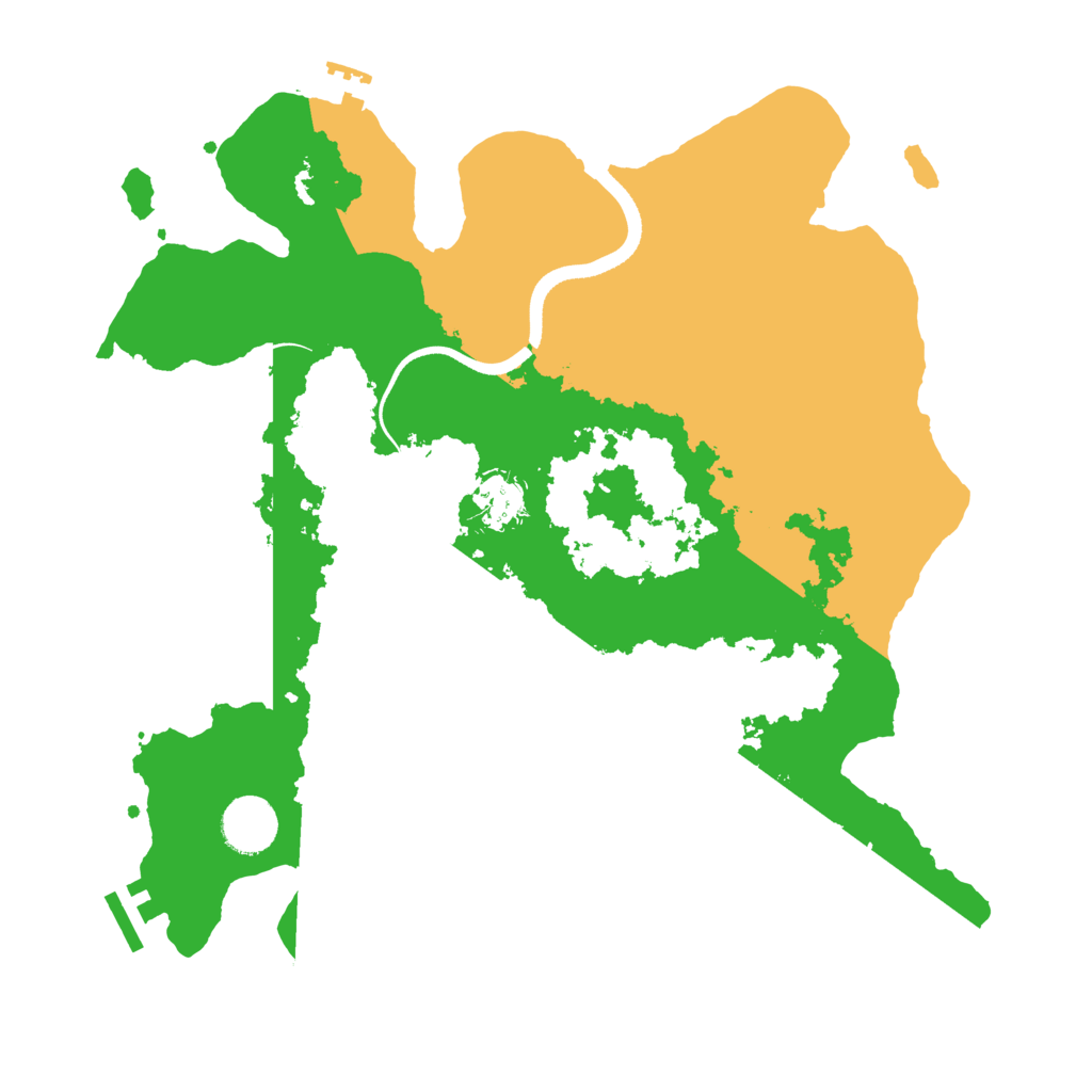 Biome Rust Map: Procedural Map, Size: 3500, Seed: 123930867