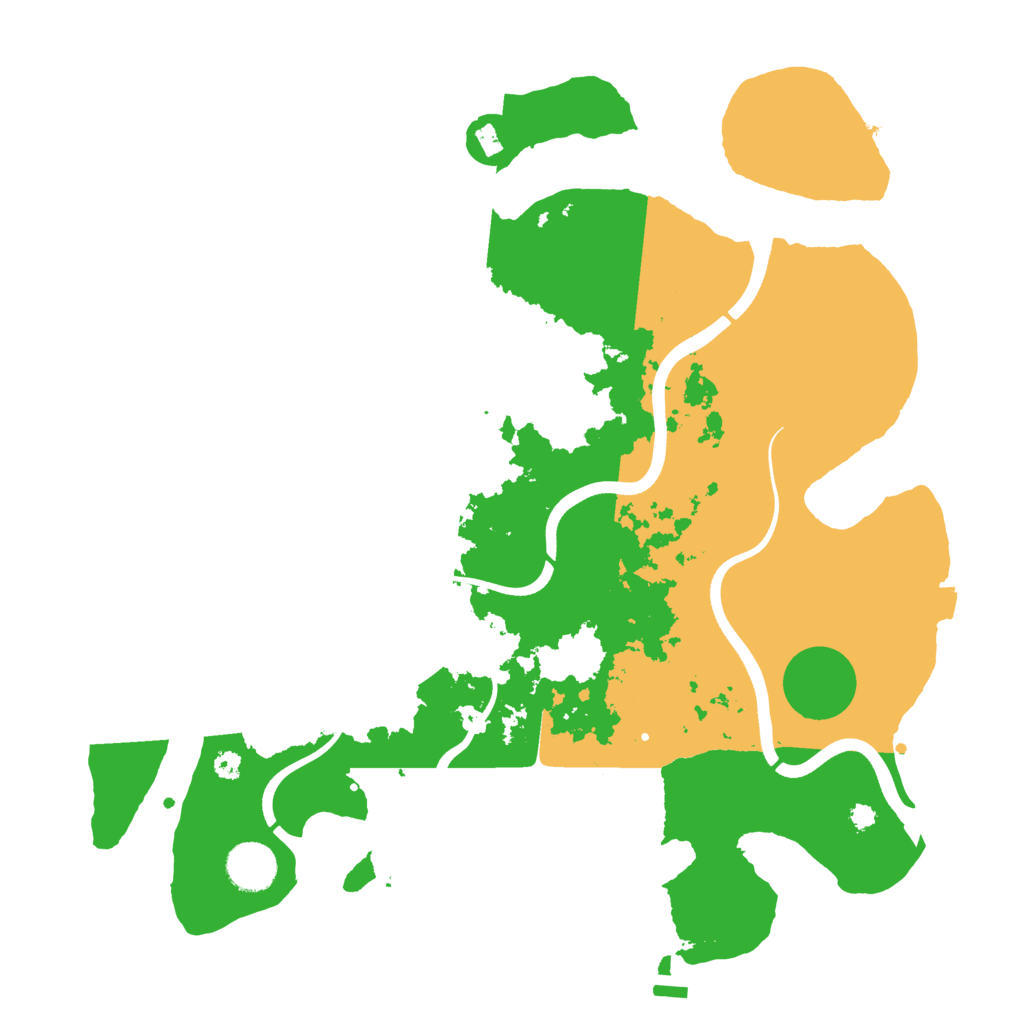 Biome Rust Map: Procedural Map, Size: 3700, Seed: 428933226