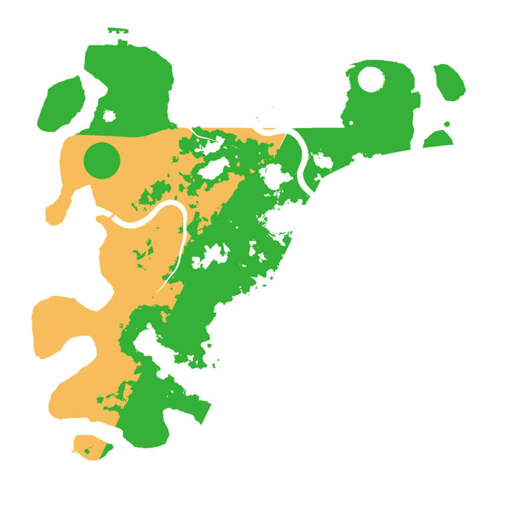 Biome Rust Map: Procedural Map, Size: 3700, Seed: 192851661
