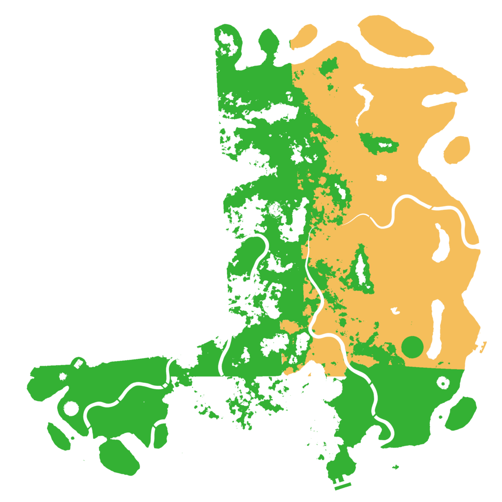 Biome Rust Map: Procedural Map, Size: 6000, Seed: 105996765