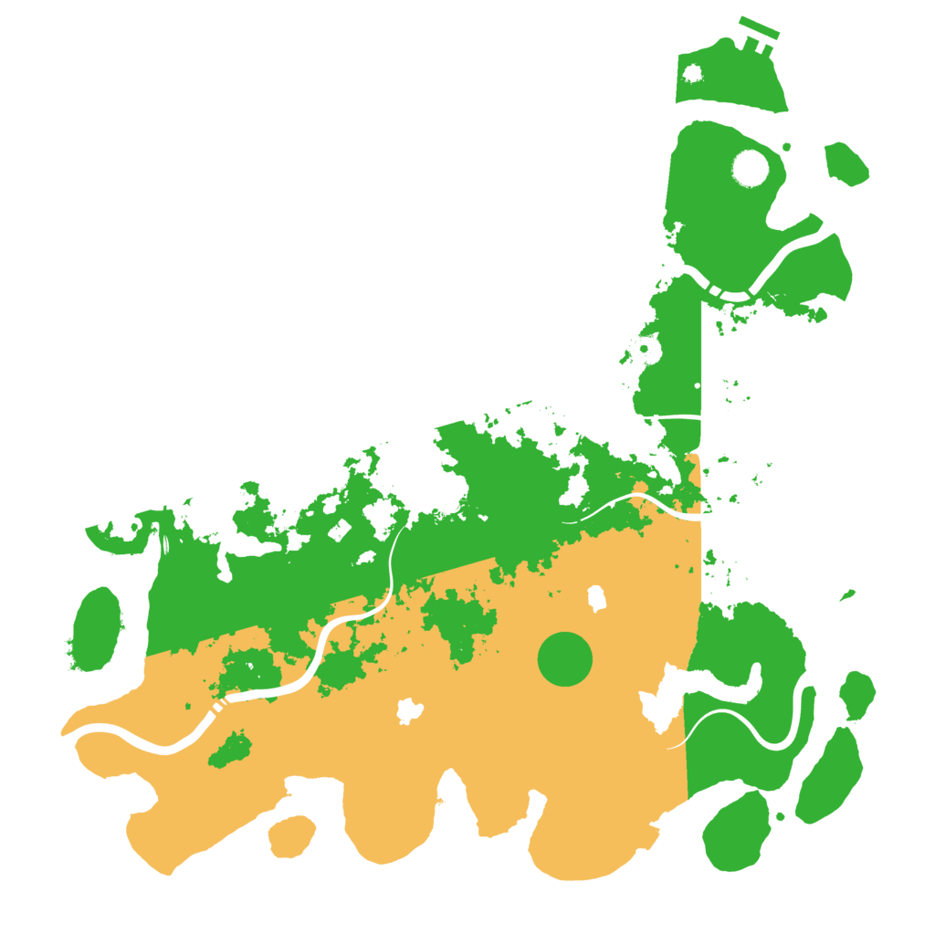 Biome Rust Map: Procedural Map, Size: 4500, Seed: 808593977