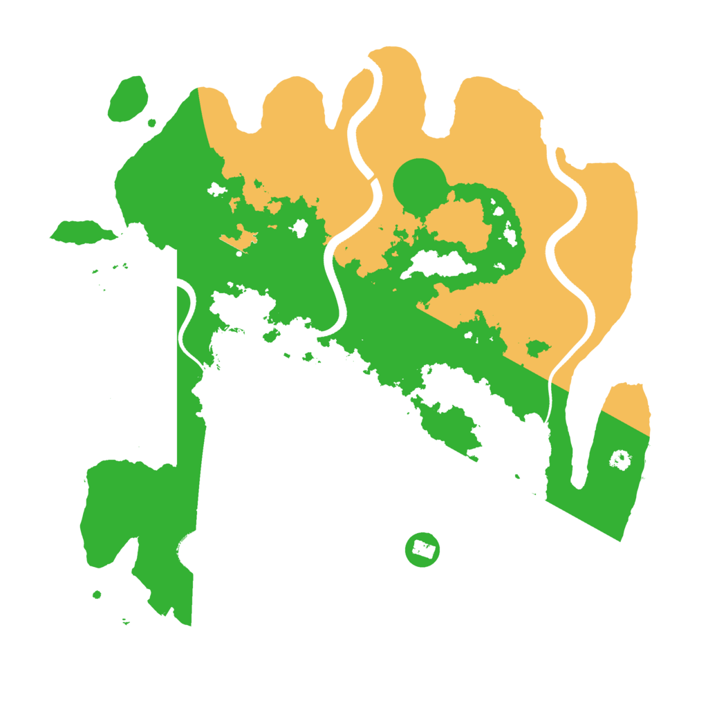 Biome Rust Map: Procedural Map, Size: 3500, Seed: 1824112886