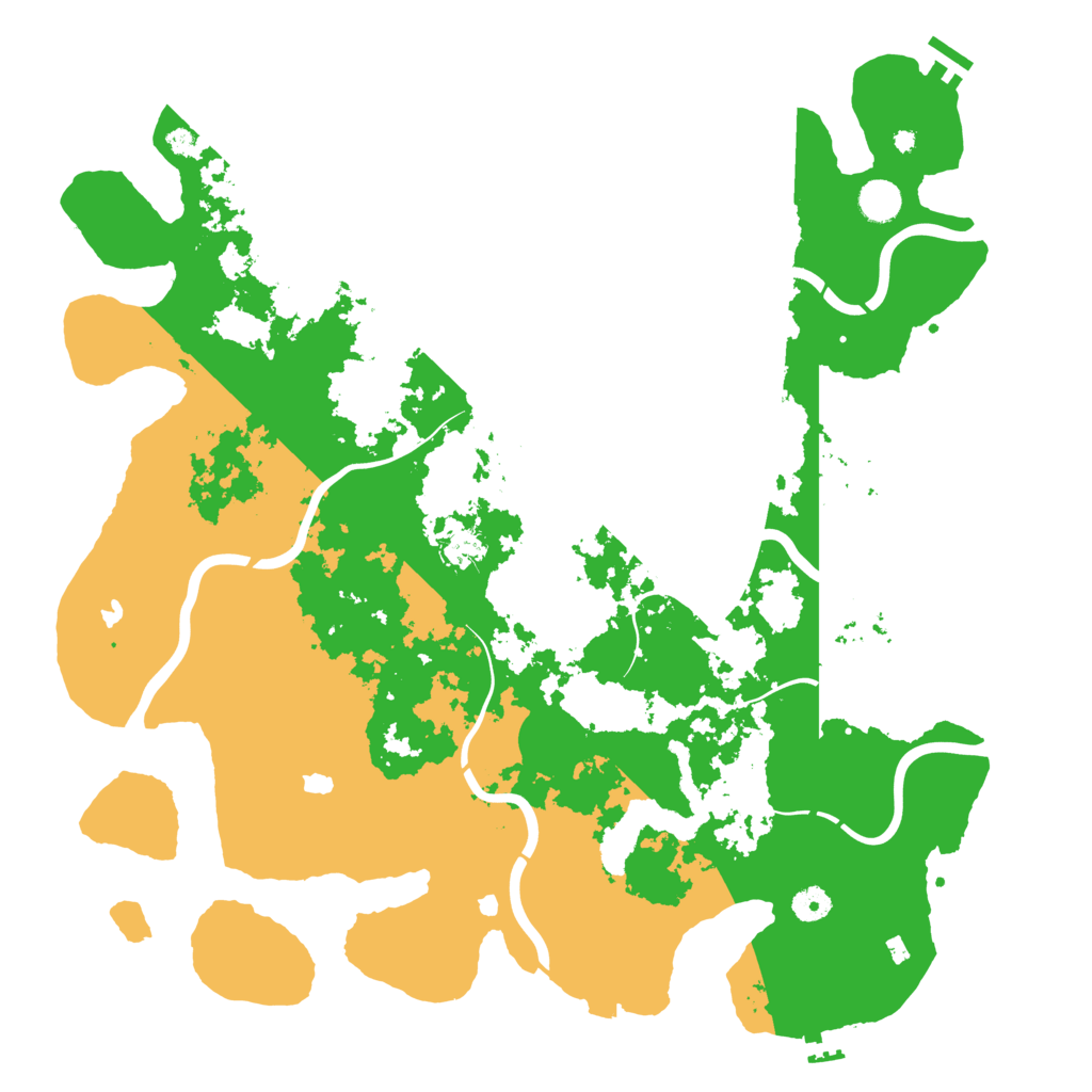 Biome Rust Map: Procedural Map, Size: 4500, Seed: 725167017