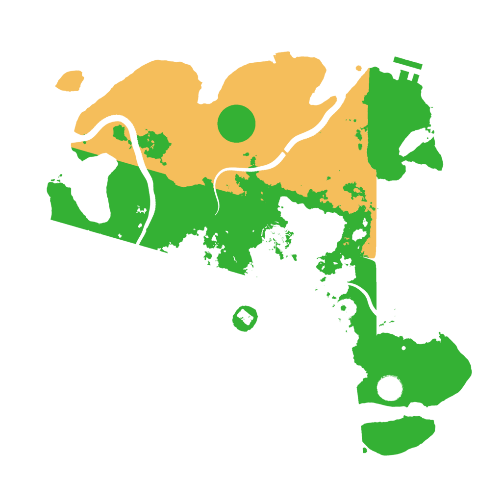Biome Rust Map: Procedural Map, Size: 3500, Seed: 812667617