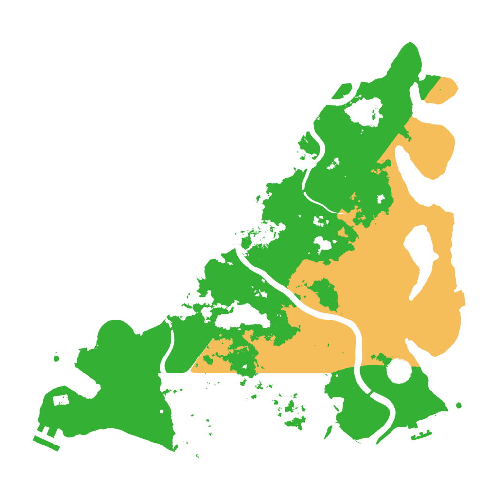 Biome Rust Map: Procedural Map, Size: 3600, Seed: 1409466780