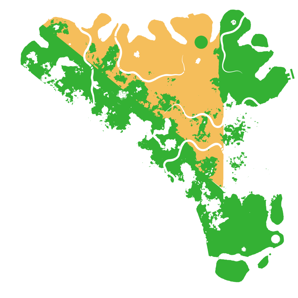 Biome Rust Map: Procedural Map, Size: 6000, Seed: 1981006282