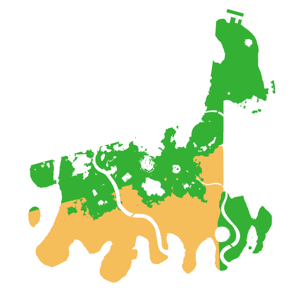 Biome Rust Map: Procedural Map, Size: 3500, Seed: 777556239