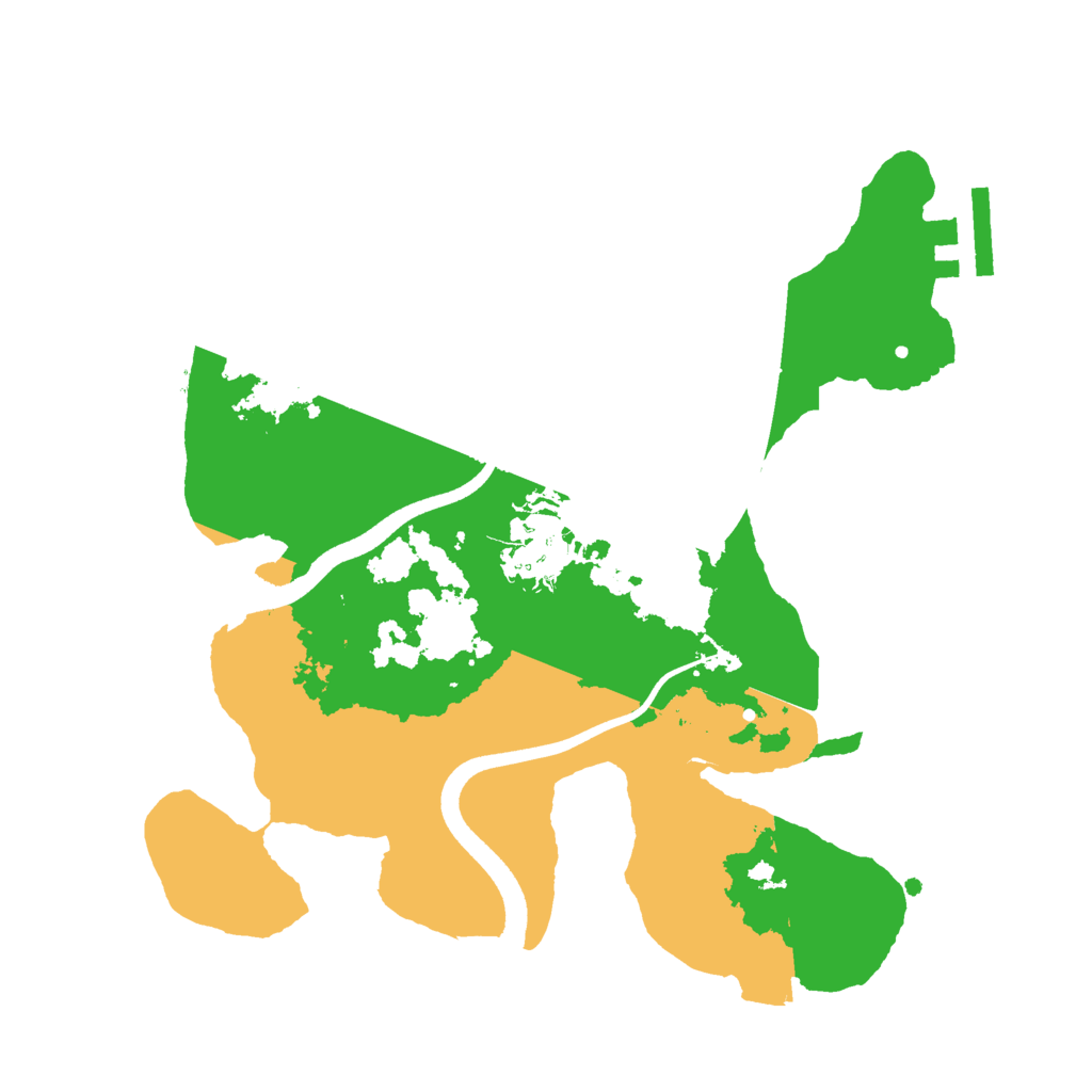 Biome Rust Map: Procedural Map, Size: 2500, Seed: 982430485