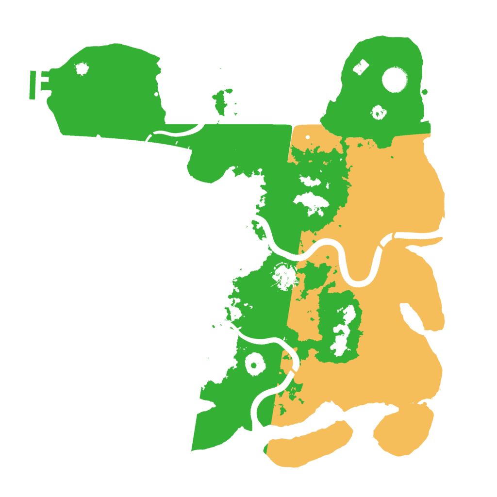 Biome Rust Map: Procedural Map, Size: 3500, Seed: 957826170