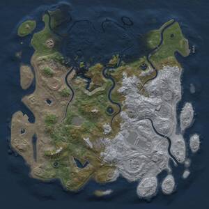 Thumbnail Rust Map: Procedural Map, Size: 4500, Seed: 953292257, 15 Monuments