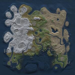 Thumbnail Rust Map: Procedural Map, Size: 4250, Seed: 39845639, 17 Monuments