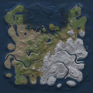 Thumbnail Rust Map: Procedural Map, Size: 4250, Seed: 819317209, 15 Monuments