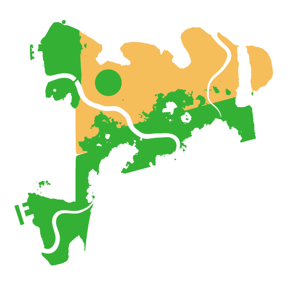 Biome Rust Map: Procedural Map, Size: 3000, Seed: 67887884