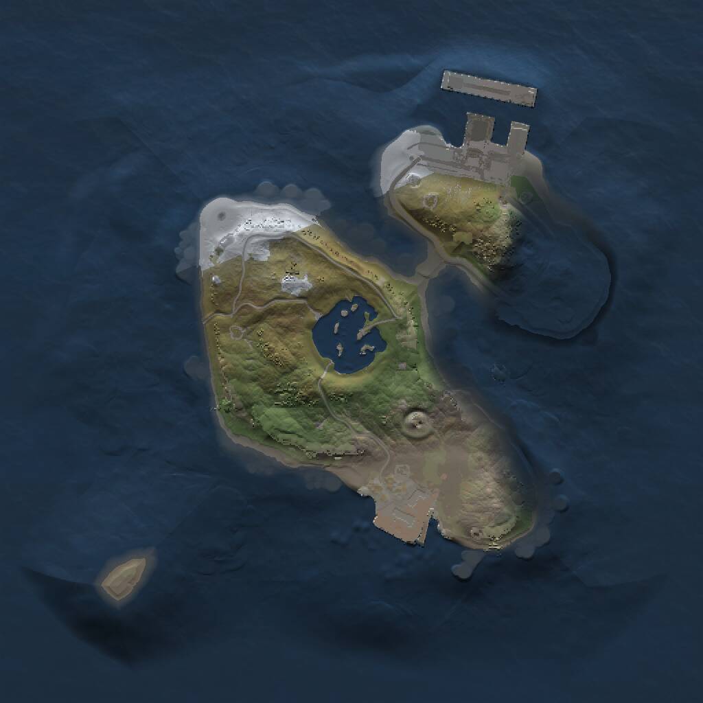 Rust Map: Procedural Map, Size: 1500, Seed: 932820476, 3 Monuments