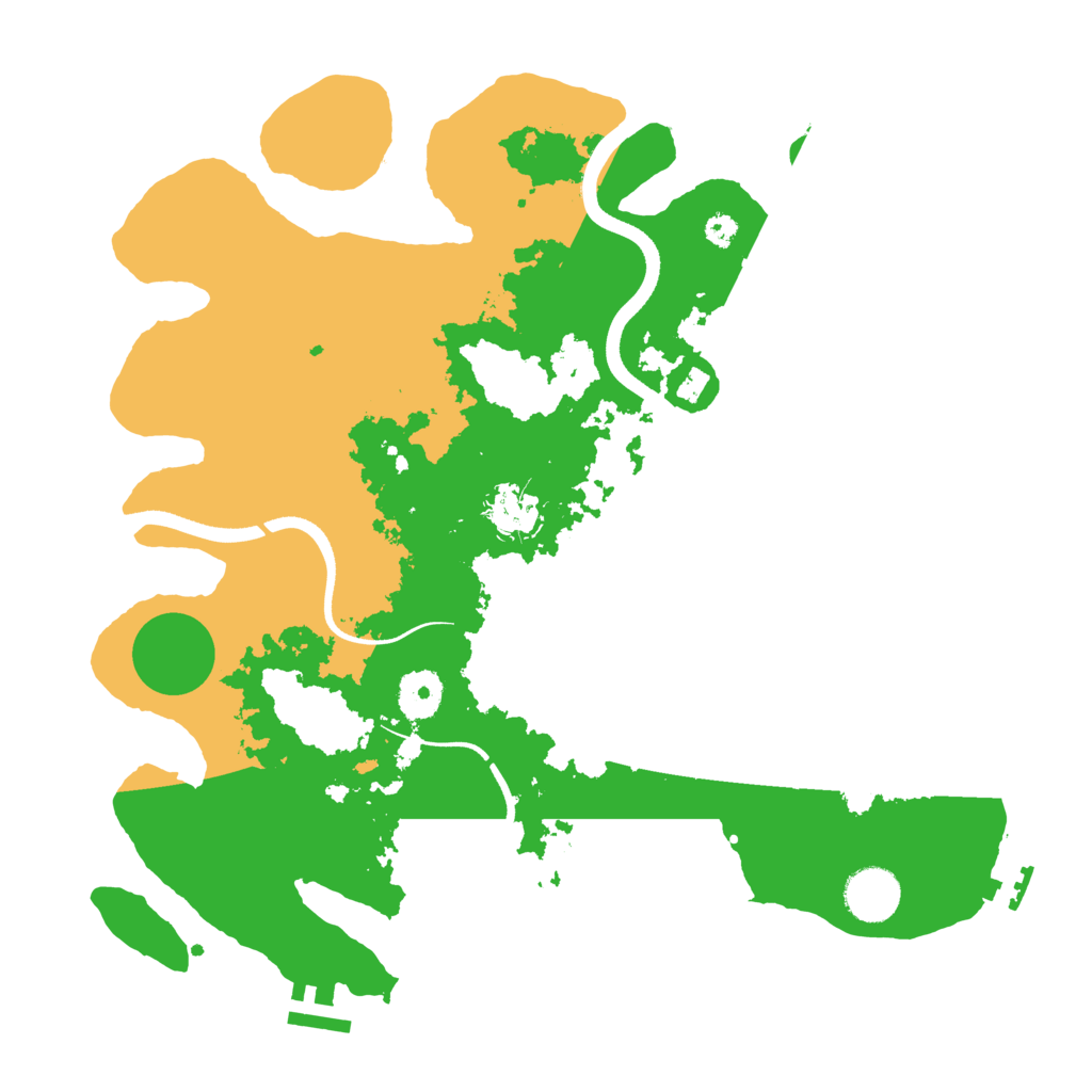 Biome Rust Map: Procedural Map, Size: 3500, Seed: 1623328754