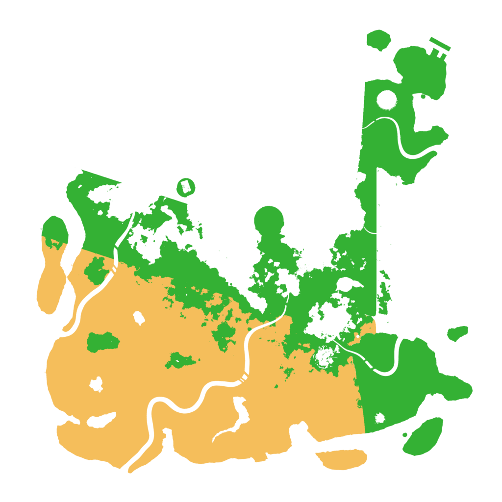 Biome Rust Map: Procedural Map, Size: 4500, Seed: 1259695504