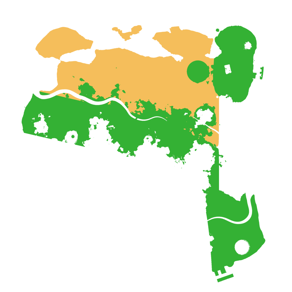 Biome Rust Map: Procedural Map, Size: 3500, Seed: 1904051721