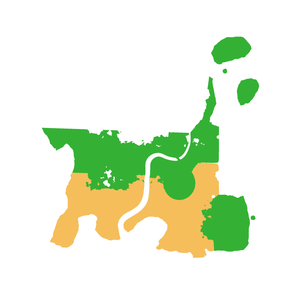 Biome Rust Map: Procedural Map, Size: 2500, Seed: 1873605679