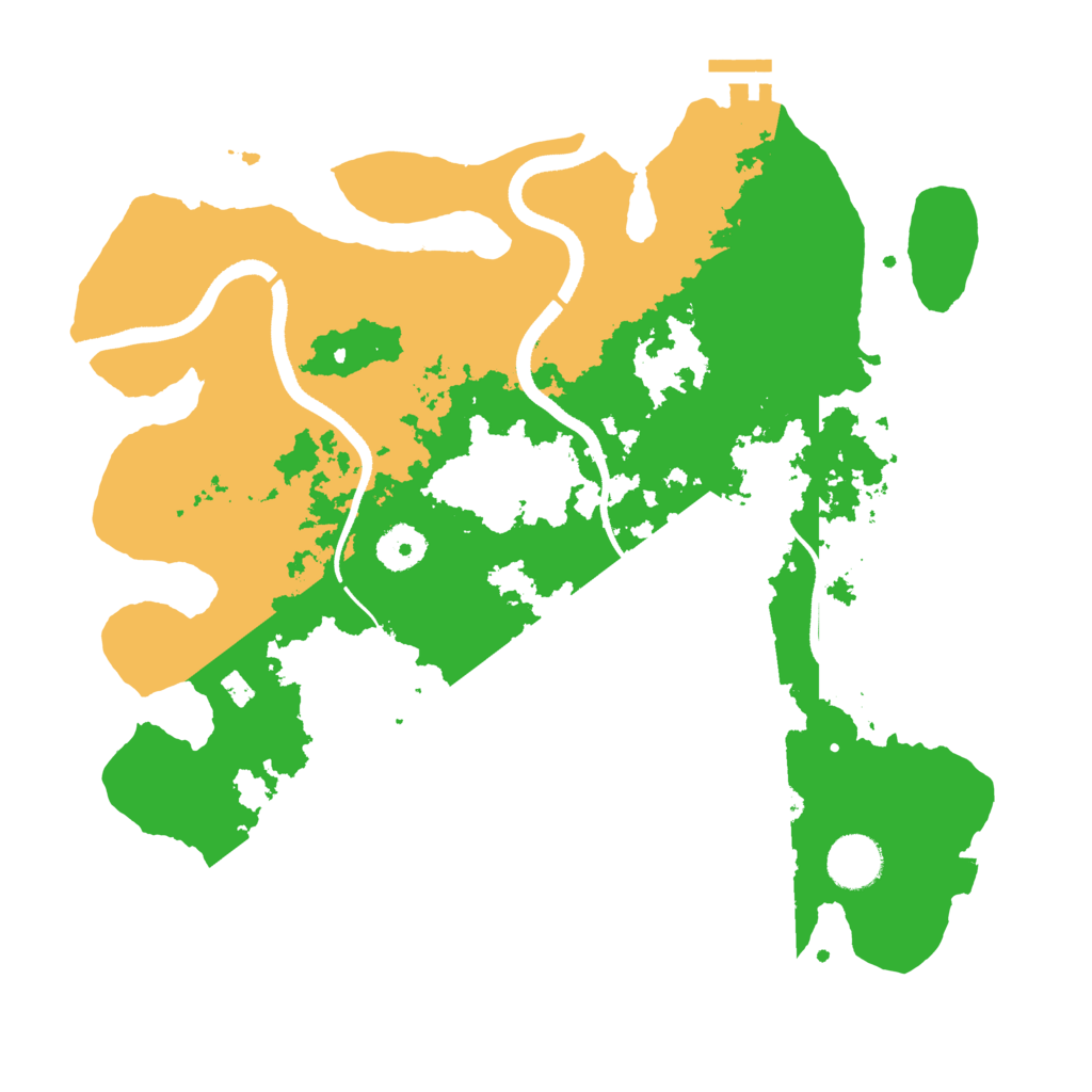 Biome Rust Map: Procedural Map, Size: 3500, Seed: 256380483