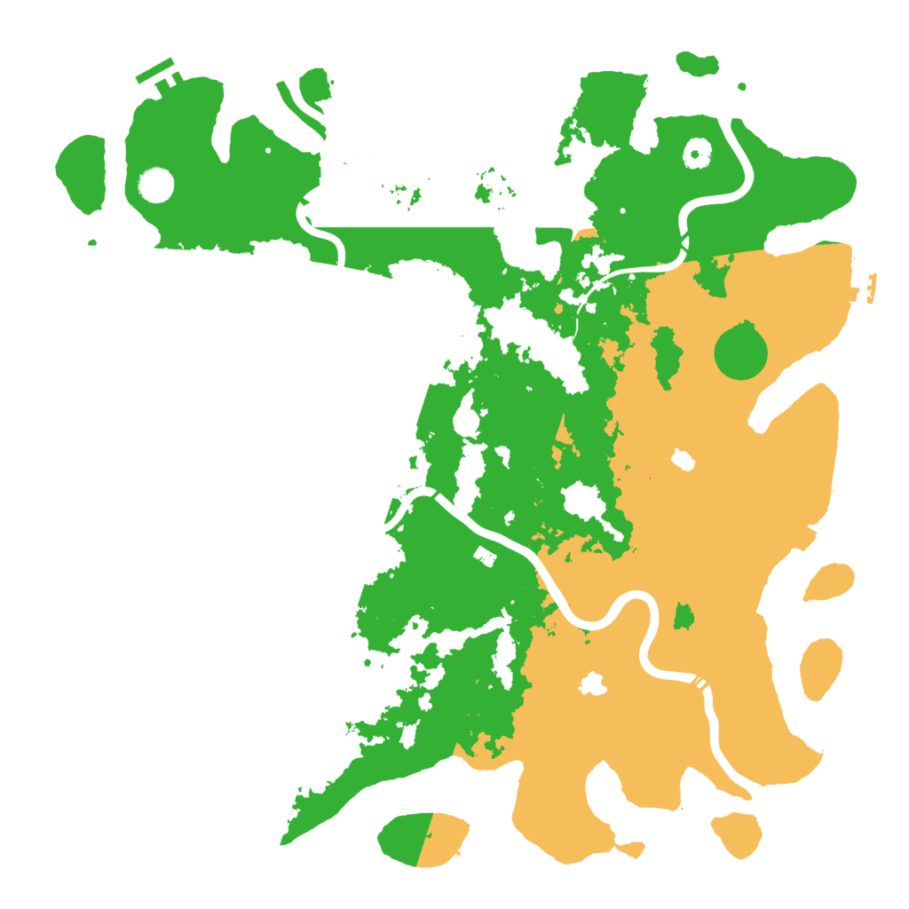 Biome Rust Map: Procedural Map, Size: 4500, Seed: 1001812474