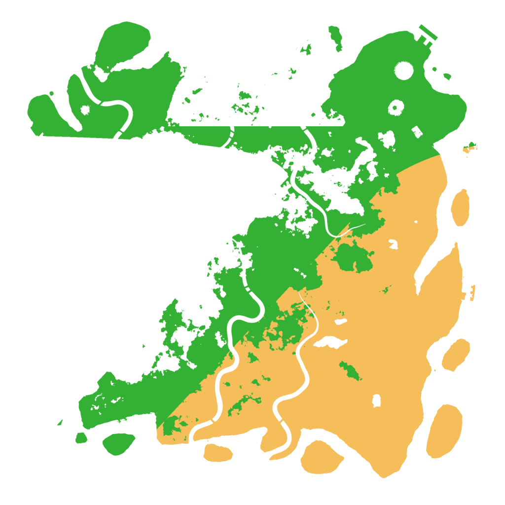 Biome Rust Map: Procedural Map, Size: 4800, Seed: 645431857