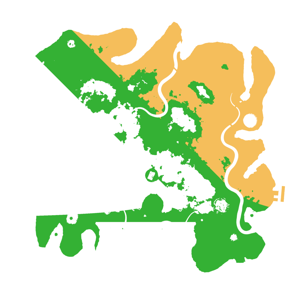 Biome Rust Map: Procedural Map, Size: 3800, Seed: 858312123