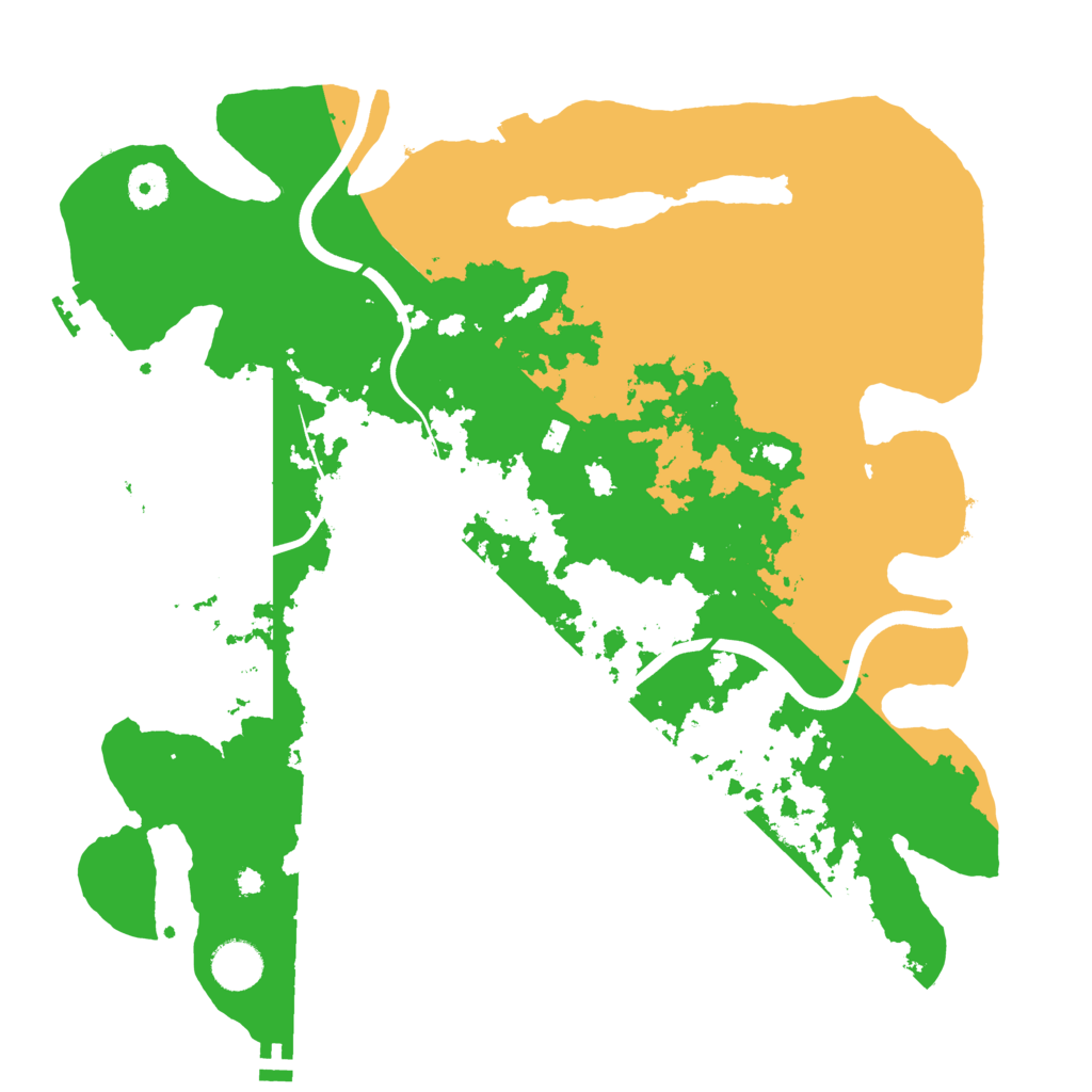 Biome Rust Map: Procedural Map, Size: 3800, Seed: 8054