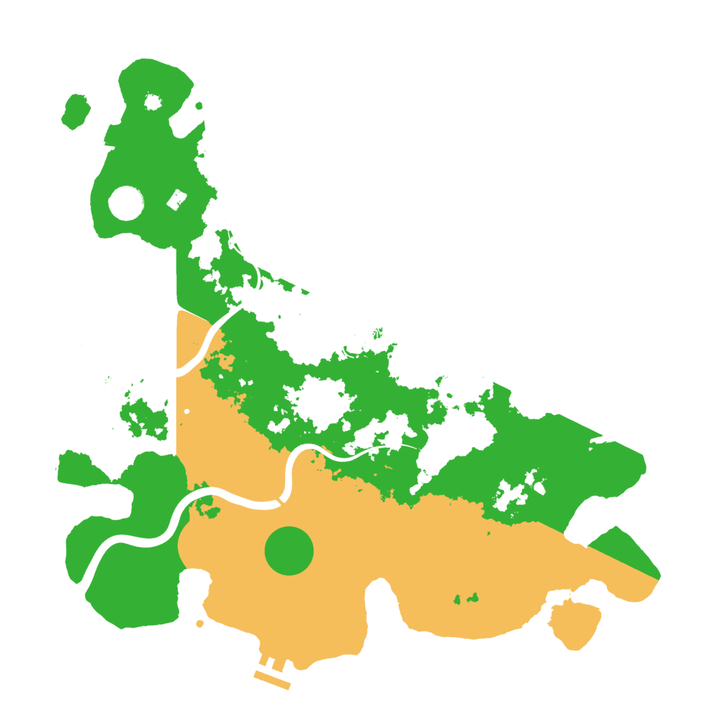 Biome Rust Map: Procedural Map, Size: 3800, Seed: 133247011